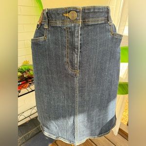 Lands’ End Premium Denim Skirt